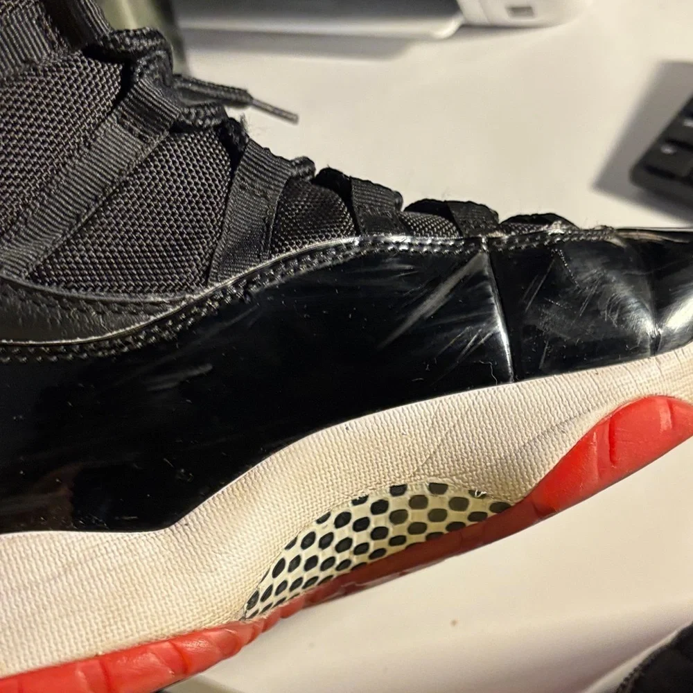 Jordan Black and Red Sneakers